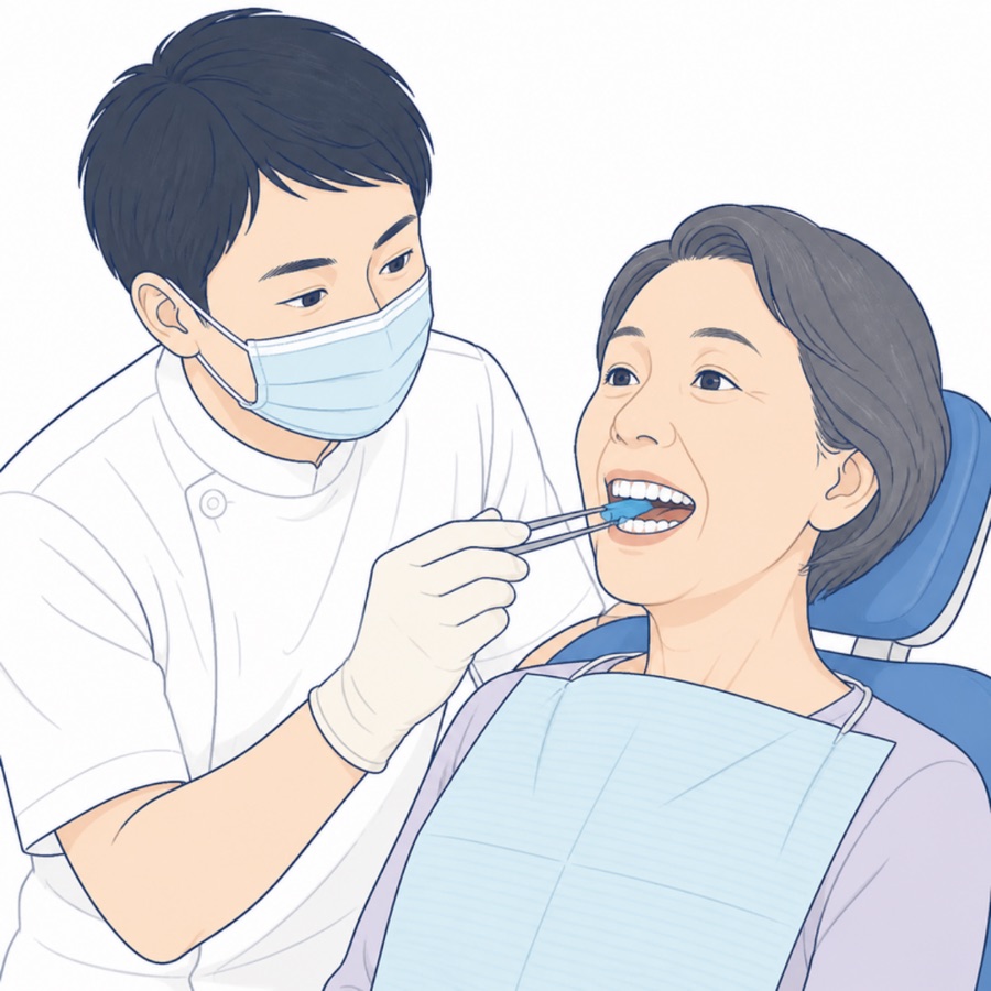 装着後に調整を行います